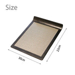 plateau rectangulaire mélamine noir texture points moderne rangement cuisine eau domestique wabi sabi