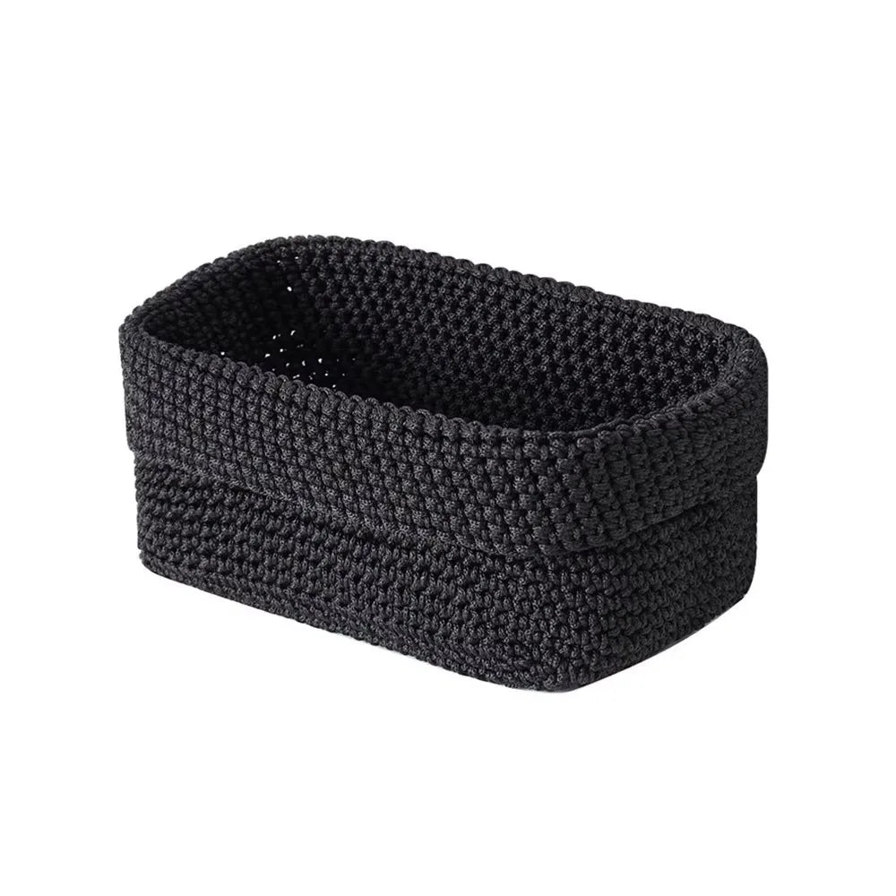 panier réutilisable moderne gris noir marron rangement chambre salon