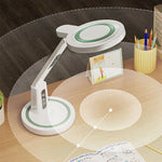 lampe rechargeable led horloge numerique blanc gris lecture étude