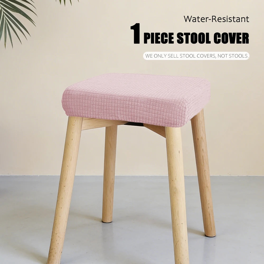 housse chaise moderne tissu carreaux gris élastique protection siège banquet mariage