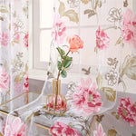 rideau voile floral violet rose jaune transparent decoratif salon chambre erotique echangiste erotique echangisme