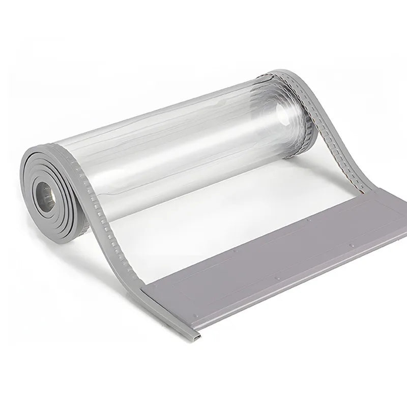 rideau porte transparent pvc moderne 30cm large vis fixation hiver étéUsageId:678
