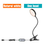 lampe croissance led noir moderne minuterie usb 5v têtes crochets réglable auto