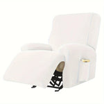 housses fauteuil beige gris bleu marine velours doux moderne confortable machine lavable anneaux fixations