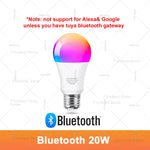 ampoule led intelligente e27 blanc multicolore wifi bluetooth decoration maison moderne