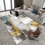 Tapis grand format rectangle en polyester lavable