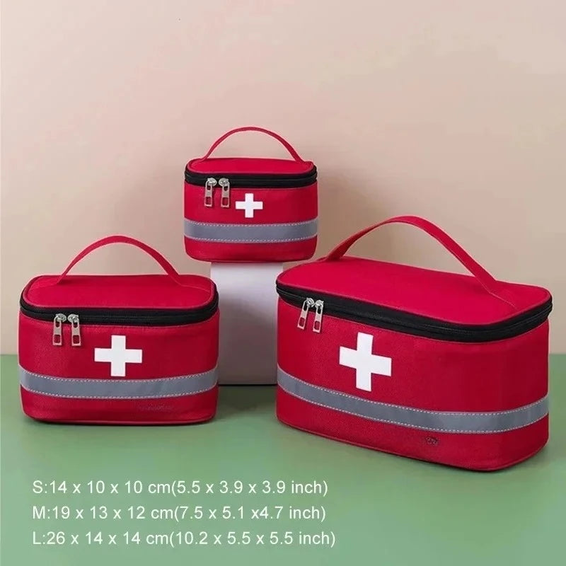 sac rangement multi usages kit médical oxford pratique croix blanche rouge gris bleu