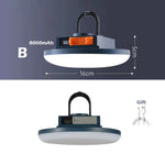 lampe camping rechargeable aimant magnétique ipx5 étanche noir gris moderne