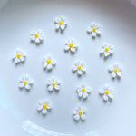 ornements résine fleurs colorées décoration bijoux accessoires coiffure enfantine simple 6mm