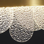 Suspension lumineuse moderne or verre dépoli blanc élégante encastrée lumière led chambre salon