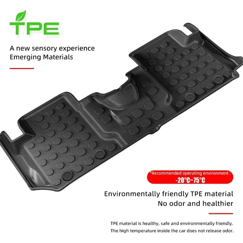 tapis sol voiture noir texture points moderne facile nettoyer imperméable tpe personnalisable