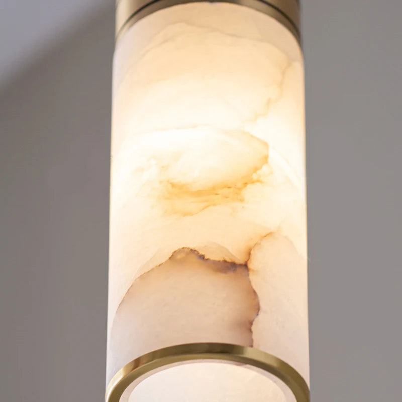 suspension lumineuse moderne marbre cuivre blanc doré chambre salon étude