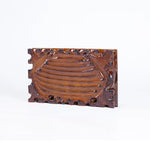 support bois sculpté classique miniature base décoration intérieure pot fleurs bonsaï succulentes tréfonds marron