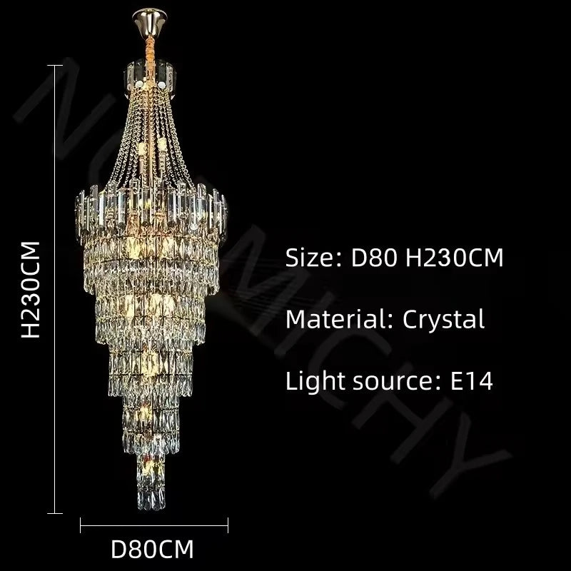 lustre cristal géométrique doré transparent moderne ampoules led semi encastré chambre salon
