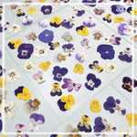 fleurs séchées violettes jaunes décoratives bricolage résine bijoux étui téléphone maquillage pétale simple naturel