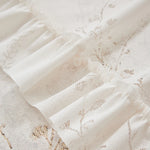 rideaux floral translucides decoration intérieure vintage tringle rideaux blanc cassé chambre moderne