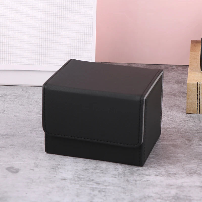 boîtes rangement pliantes simili cuir rouge verte violette grise noire moderne