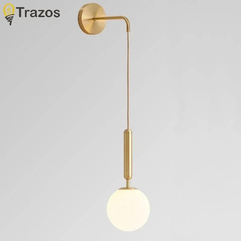 lampe suspension moderne or blanc noir sphérique brillante éclairage chambre salon étude entrée