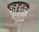 lustre suspendu moderne élégant transparent multicolore fleurs papillons clips métalliques chambre salon
