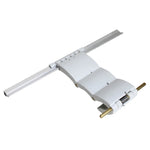 support lampe blanc moderne plat lisse 52mm 250mm aluminium tringle fixe chambre salon