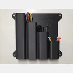 organisateur mural câbles zip ties rangement outils noir industriel minimaliste