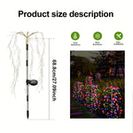 lampe jardin led solaire 120 led multicolore modes balancement deco moderneextérieur festive noël vacances
