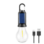 lampe solaire portable rechargeable usb noir bleu transparent moderne