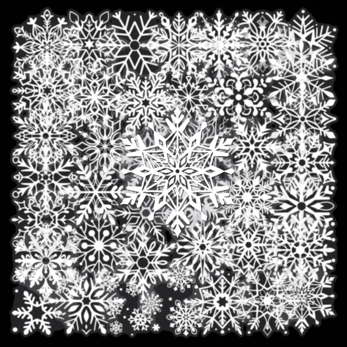 autocollants étoiles neige blancs motifs flocons neige adhésifs artisanats détaillés scrapbooking diy 50 pièces