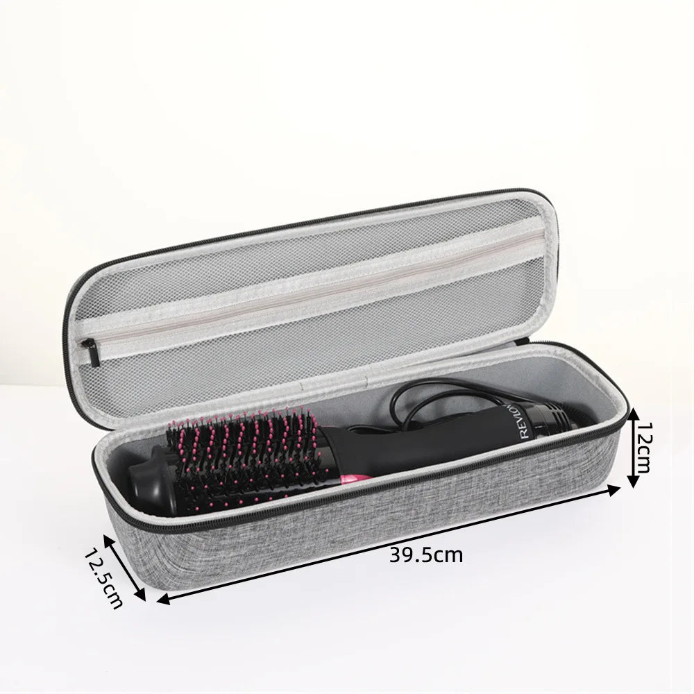 brosse cheveux électrique noir rose toile moderne réutilisable sac rangement polyester poignée