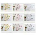 décoration murale papillons adhésifs or rose pâle modernes 12 pièces perforés élégants chambre salon