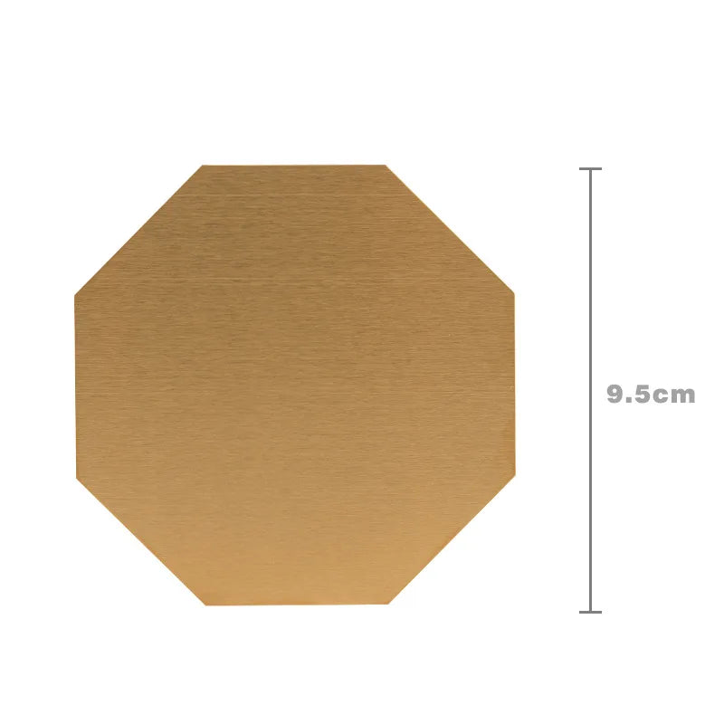 coasters acier inoxydable anti chauffe étanches or gris noir moderne