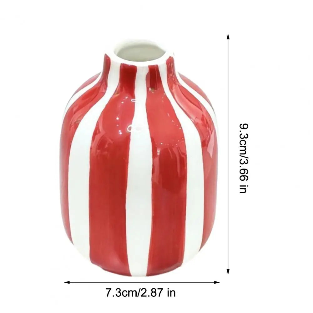 vase céramique rayé rose blanc jaune rouge bleu moderne intérieur décoration fleurs séchées