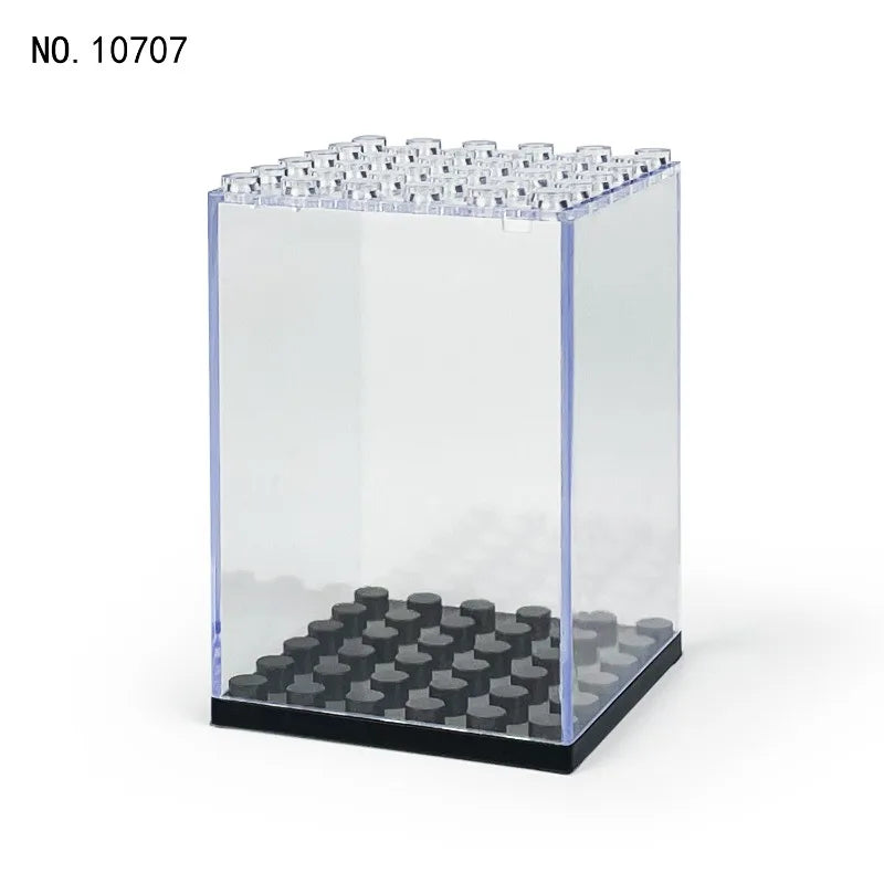 présentoir transparent acrylique boîte rangement figurines lego moderne minimaliste pâques fêtes mariage fiançailles