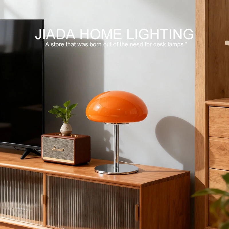 lampe table moderne orange blanc mat interrupteur câble usb certifiée rohs fcc