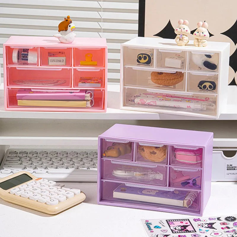 boîtes rangement tiroirs transparents compartiments petits objets boîte murale étudiants organisation accessoire maison