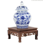 support décoratif bois sculpté marron classique traditionnel sans fixation pot thé holder
