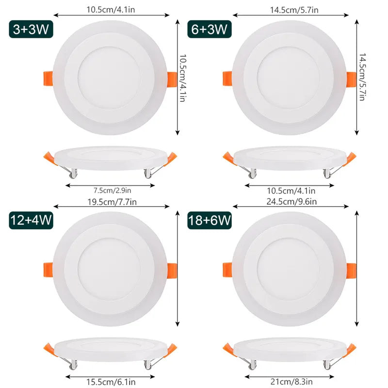 plafonnier led moderne blanc télécommande 110v 220v rgb 6w 9w 16w 24w