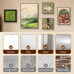 support mural argenté adhésif cadre photo horloges décor minimaliste facile diverse matériaux