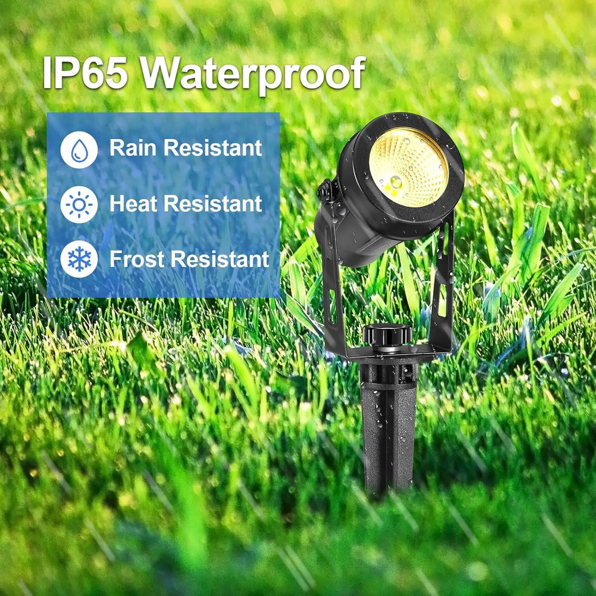 spots lumineux paysage ip65 moderne 12v led pack noir étanche transformer