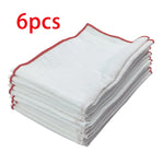 serviettes table polyester uni blanc modernes maison restaurant 40x40cm pack 6pcs