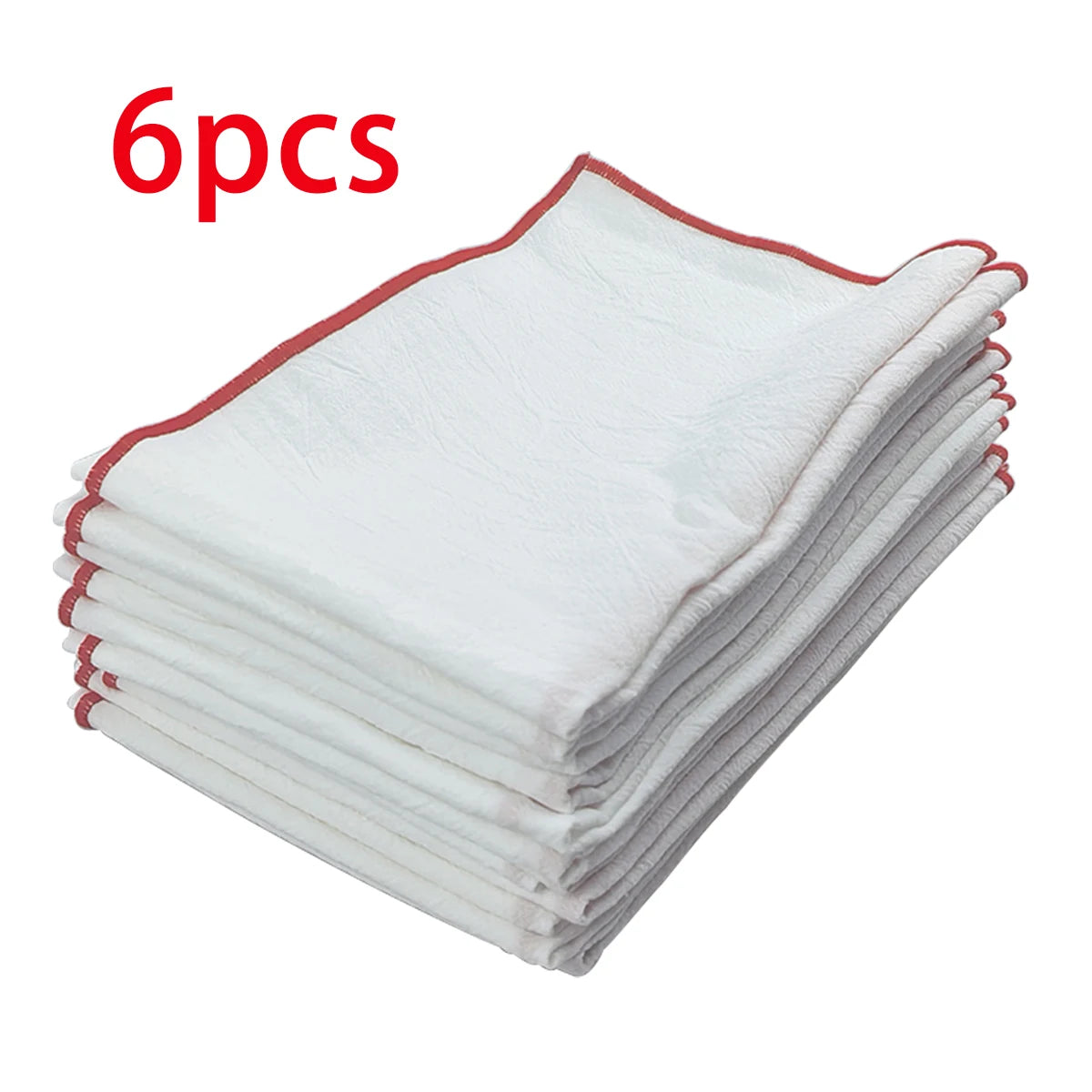 serviettes table polyester uni blanc modernes maison restaurant 40x40cm pack 6pcs