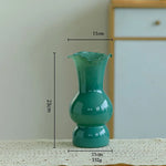 vase verre opaque moderne fleurs artificielles décoration table salon maison