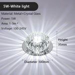 spot led moderne verre transparent argenté effet brillant lumineux surface