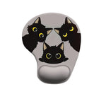 tapis souris ergonomique violet gris beige dessins chats pandas adhésif mignon cartoon