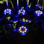 lampe solaire led extérieure moderne noire cercle diodes 12 led ip65 rechargeable solaire