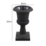 cache pot blanc classique opacité plastique intérieur extérieur balcon jardin table