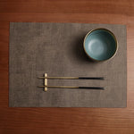 serviettes table rectangulaires toile lin gris bleu marron modernes imperméables