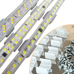 fixation clips vis mur ruban led blanc points lumineux moderne certification fcc rohs