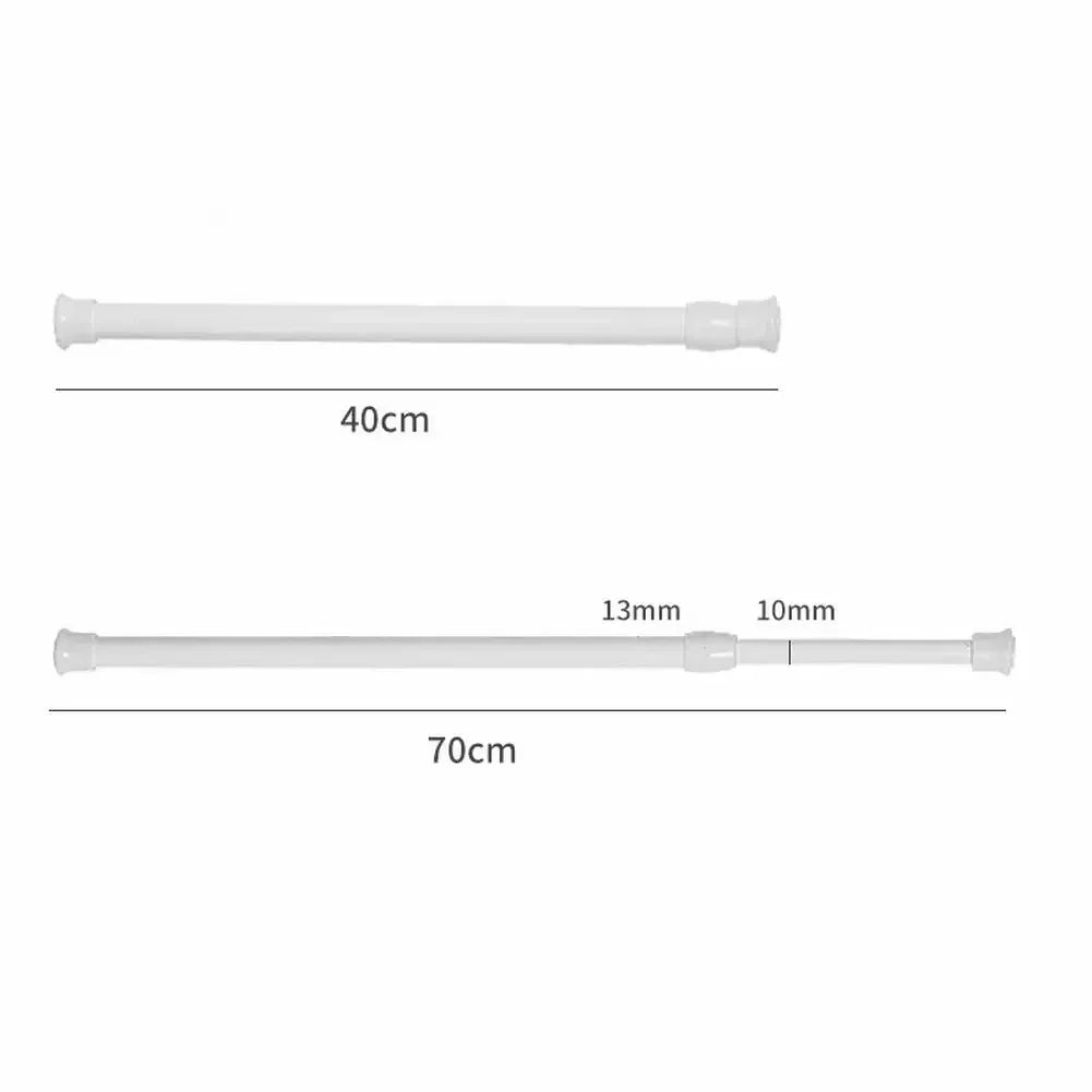 tringle télescopique blanc moderne 40 70cm diamètre 13 10mm spiralée salle bain