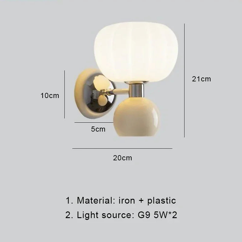 lampe murale moderne blanc beige vert matériau fer murale éclairage quotidien nordique 249 2000